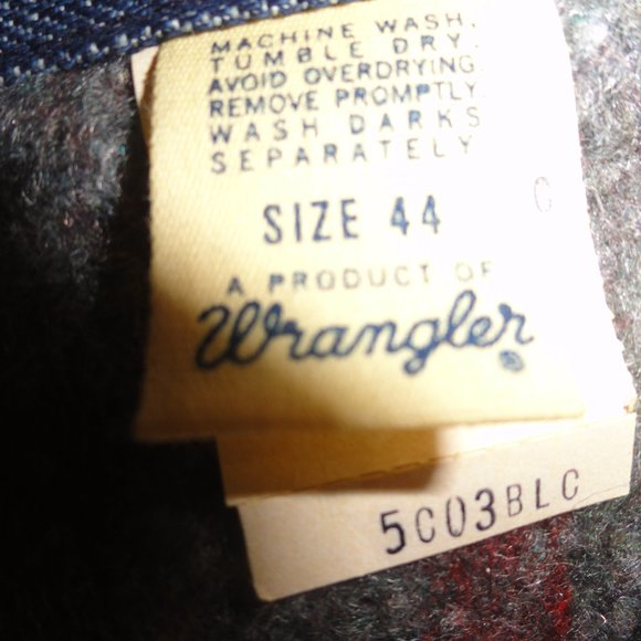 Dead StocK Wrangler Coat Blanket Lining NEW 60's NOS Big Ben Workwear - Picture 4 of 10